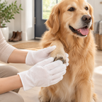No-Rinse Pet Cleaning Gloves for Cats & Dogs | Disposable Dry Shampoo Bathing Mittens, Deodorizing Pet Wipes Alternative