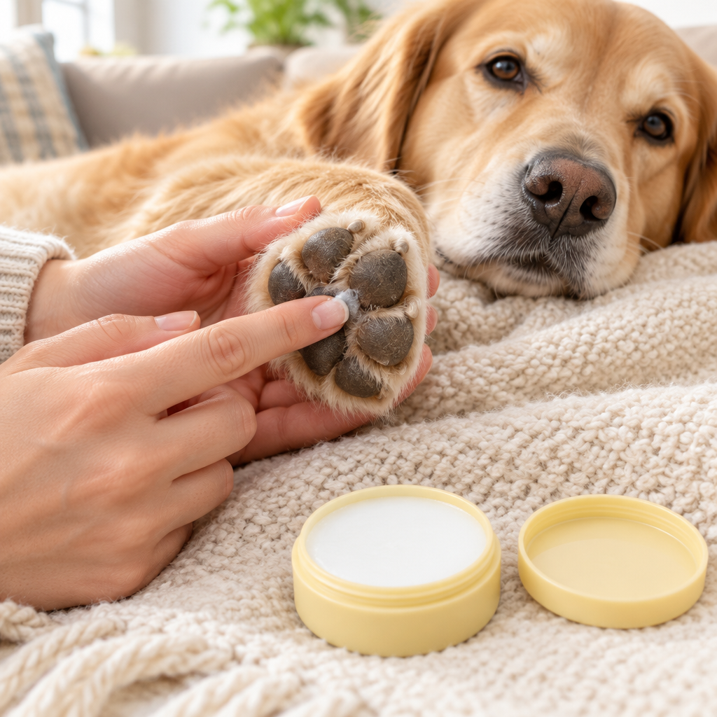 Pet Paw Balm | Moisturizing Paw &amp; Nose Care Balm for Cats &amp; Dogs — Heals Dry, Cracked Pads