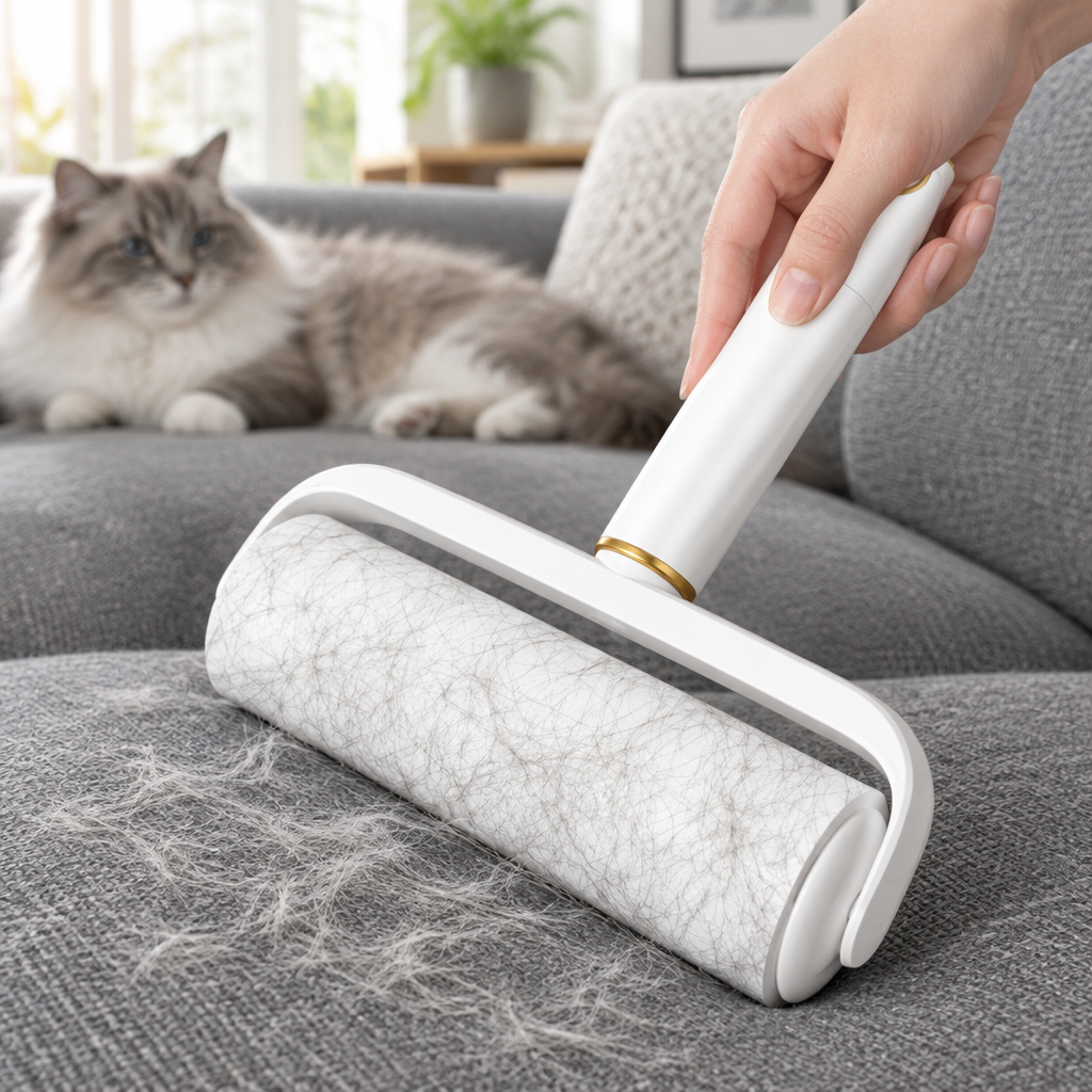 Reusable Washable Lint Roller | Strong Pet Hair Remover for Clothes, Furniture &amp; Carpet