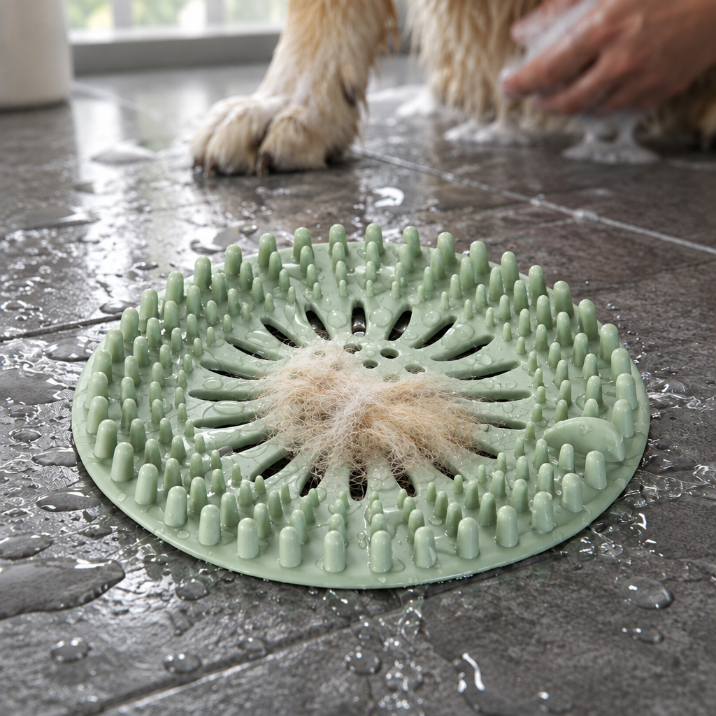 Drain Hair Catcher Filter for Sink &amp; Bathtub | Anti-Clog Stainless Mesh Floor Drain Cover for Bathroom &amp; Kitchen