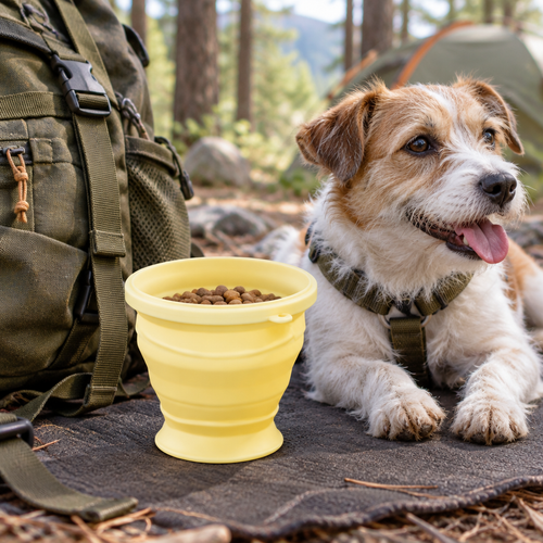 Collapsible Silicone Travel Cup | Food-Grade Foldable Drinking Cup for Travel, Camping &amp; Outdoor