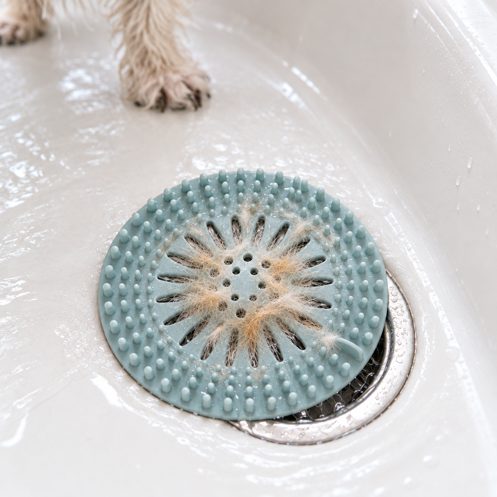 Drain Hair Catcher Filter for Sink &amp; Bathtub | Anti-Clog Stainless Mesh Floor Drain Cover for Bathroom &amp; Kitchen
