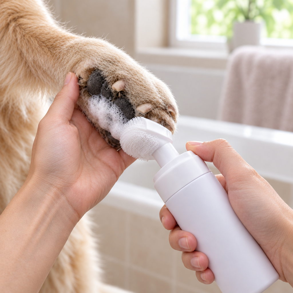 No-Rinse Pet Paw Cleaning Foam | Instant Paw Wash Foam for Dogs &amp; Cats After Walks